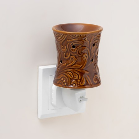 Spinker "pattern" dark brown 7.8x7.8x12 cm