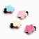 Hair clip "flower" with sparkles, 4 pcs, 2 cm, princesses