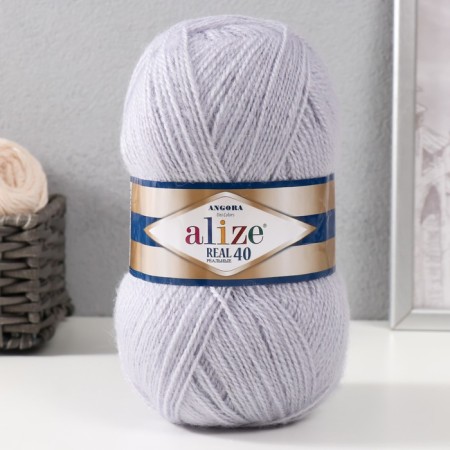 Yarn "Angora Real 40" 60% acrylic, 40% wool 430m/100g (52 meltwater)