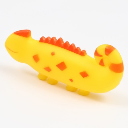 Bruttering "chameleon" for dogs, 19 cm, yellow-2