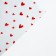 Flower film Packaging Moisture -resistant “I love”, white, 0.6 x 10 m