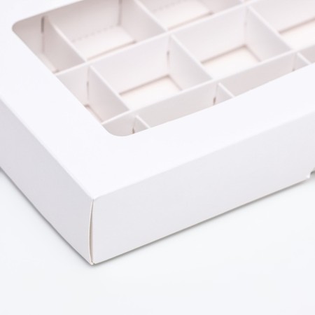 Folding box under 15 sweets, white, 13.7 x 22 x 3.5 cm-3