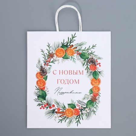 Package Gift Crafts "Congratulations", 32 x 28 x 15 cm, New Year-6