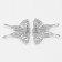 Earrings Metal "Butterfly" openwork, silver color