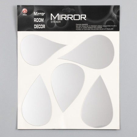 Interior mirror sticker "droplets" 38x31 cm