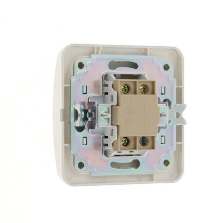 Luazon Lighting "Orion" switch, 10 A, 2 keys, hidden, silver-2