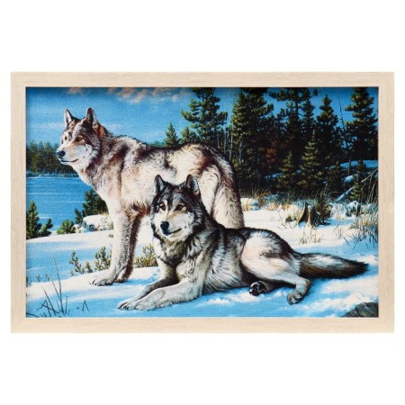 Tapestry "Wolves before Hunting" 44*64 SM Frame Mix-4