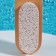 Pumse for pedicure with a brush, with a suspension, artificial bristles, 9.5 × 4 cm, in a box, brown color