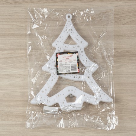LED figure "Christmas tree" 25 × 32 cm, plastic, 220 V, glow of multi (rg/rb)-4