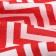 Towel 35x60cm zigzag 757-6p, red, waffle, 120 g/m, HL100%