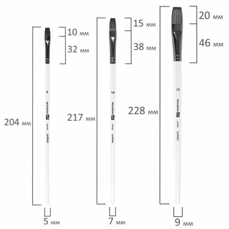 System of Synthetics 10 pieces, Brauberg Art Debut, in the PVC Penal-13