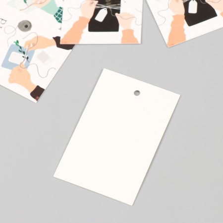 Cardboard Biro "Handmade. Gifts" set 10 pcs (5 types) 4x6 cm-3
