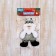 Soft suspension "Santa Claus in a suit with an ornament forest" 8x13 cm, gray
