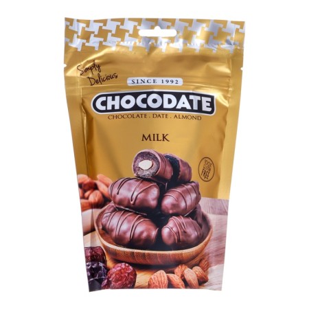 Dates with almonds in milk chocolate "Chocodate" 100 gr.