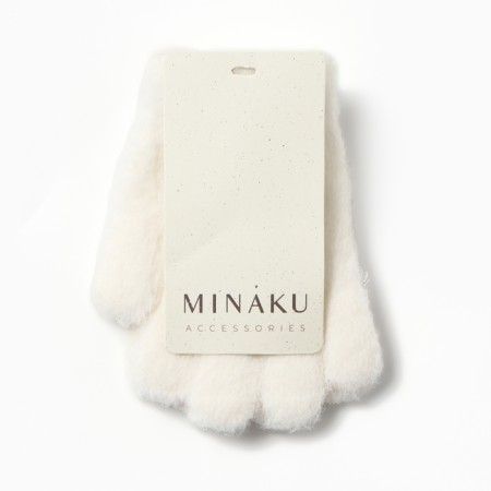 Перчатки для девочки MINAKU, цвет белый, 12см-3