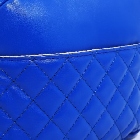 Bag Cross-Bodi with a zipper, blue color-5