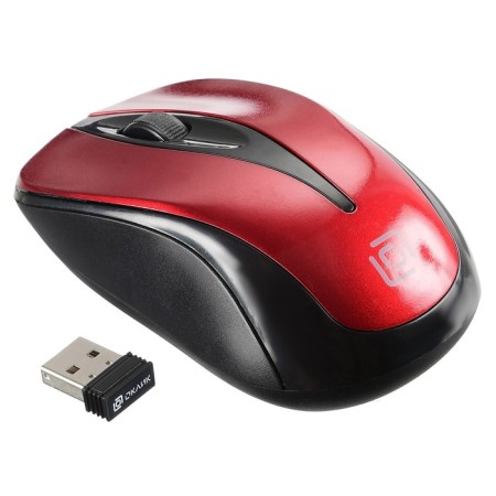 Mouse call 675MW Black/Red optical (1200DPI) wireless USB for laptop (3but)-4