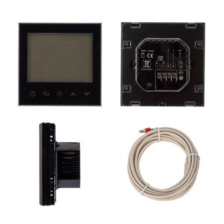 R100B thermal regulator with automatic programming and sensory buttons black Rexant 108072-1