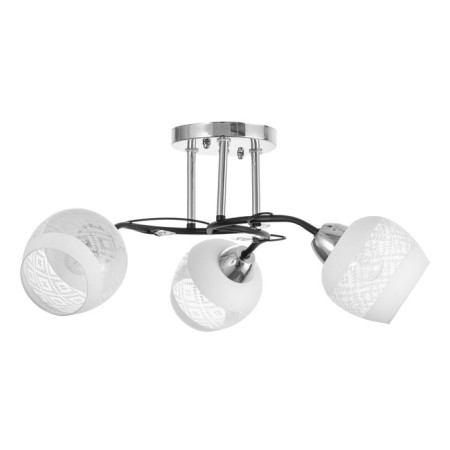 Mona chandelier 3x60W E27 chrome, black 47x47x28cm-4