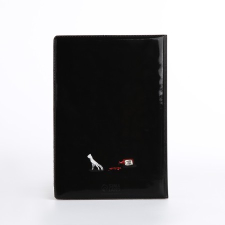Cover for passport, black color-2