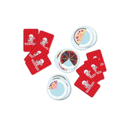 Board game "Cake on plates! Learn fractions on cakes "-2