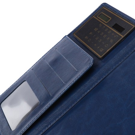 Deliciper of Leduced A5, 140 sheets in a cage, with a calculator, with a scrap, leatherette cover, mix-26