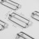 The buckle is regulatory, the inner width is 50 mm, the thickness is 5 mm, 5 pcs, the color is silver