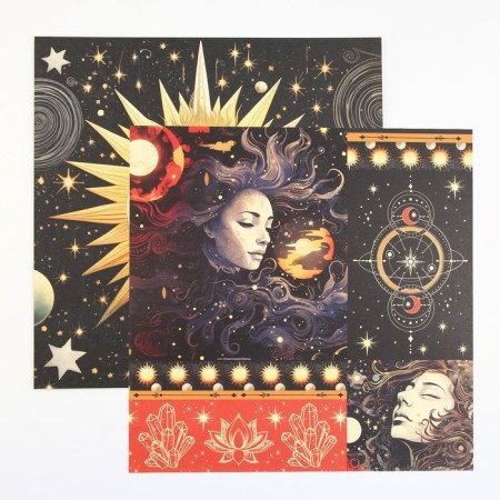A set of paper for scrapbooking “Cosmos inside”, 12 sheets, 30.5 x 30.5 cm, 180 g/m²-11