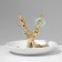 Starrier Universal Ceramics "Deer" 10.5 × 10 color white-golden color