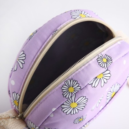 A backpack with a zipper, bag, cosmetic bag, lilac color-8