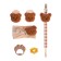 Gift set, 5 items "Bear" beige, crush me