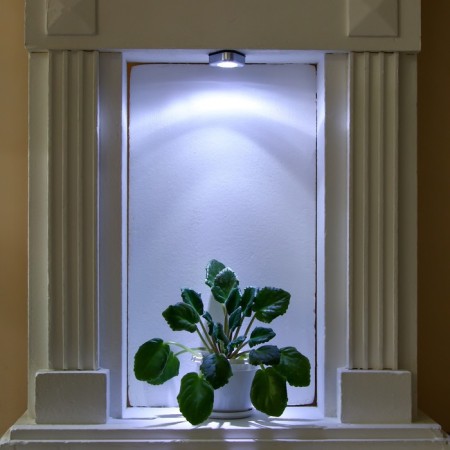 Night Pushlite "Triangle" 3xLED, 3AAA gray 6.5x6.5x2.5 cm Risalux-8