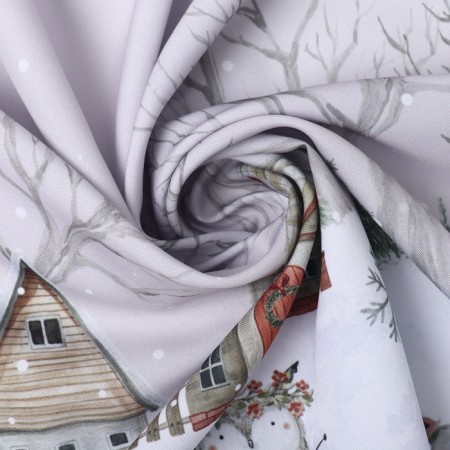 A set of curtains d/kitchen with sequence "Beasts in the city" 145x180cm-2 pcs., 100% p/e-5