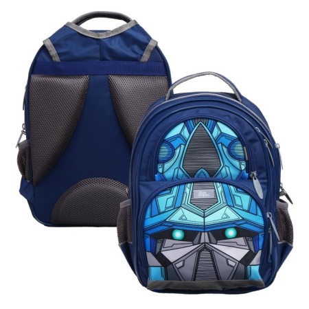 School backpack, 36 x 23 x 13 cm, ergonomic back, calligrata n "transformer", blue-5
