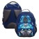 School backpack, 36 x 23 x 13 cm, ergonomic back, calligrata n "transformer", blue