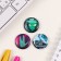 Icons sunset set 3 pcs d = 25 mm "Cosmos" 7x7 cm