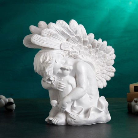 The figure "Angel leaned" white, 37x19x38cm