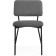 Stool on a metal frame Reparo Metal/Builder fabric, black/gray 48x55x77 cm