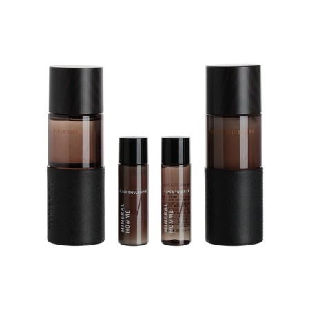 Skin care set for men minerel homems black ex 2 set