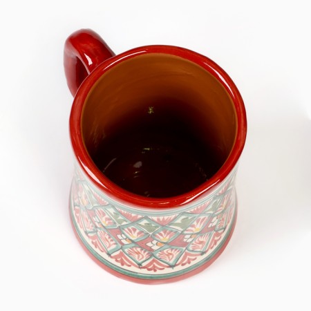 Mug Rishtan ceramics "patterns" 500 ml, red-3