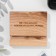 Standing for the phone, tablet "don't count the days, benefit from them", 8*8*1.6 cm, beech