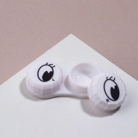 Container for contact lenses "Eyes", packing 20 pcs, white color-2