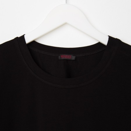 Men's T-shirt Minaku Slim Fit: Black color, rr 48-8