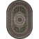Oval Merinos Gavana carpet, size 300x400 cm, color Green