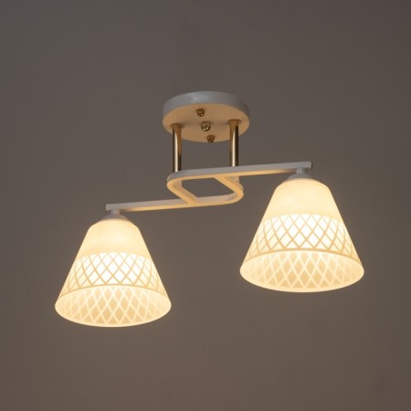 Ronan chandelier 2he27 40W white 40x28 cm-2