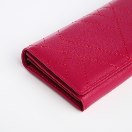Women's wallet on magnet, fuchsia color-2