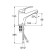Santek Baus sink mixer, chrome