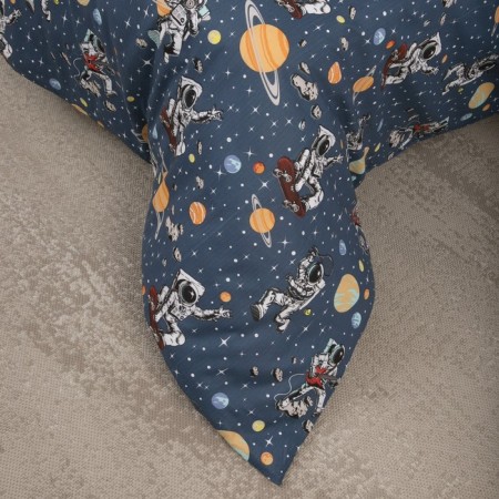 Bed linen 1.5 joint venture "Astronauts", size 145x215 cm, 143x215 cm, 50x70 cm-3