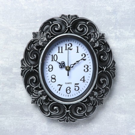 Wall clock, series: interior, "tracy", smooth move, 25 x 28 cm