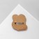 Brooch wooden "cat" it, color